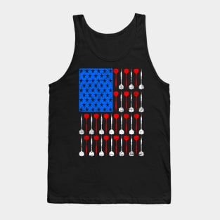 Darts Player USA Flag America Tank Top